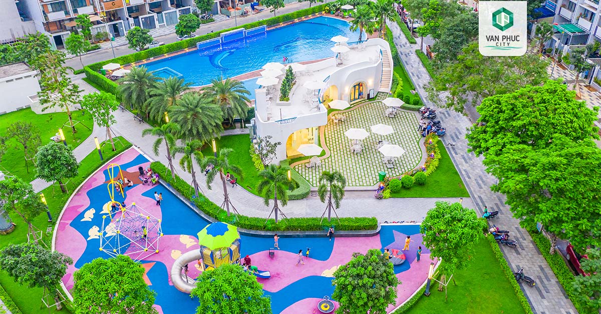 Công viên ven sông Sài Gòn tại Vạn Phúc City