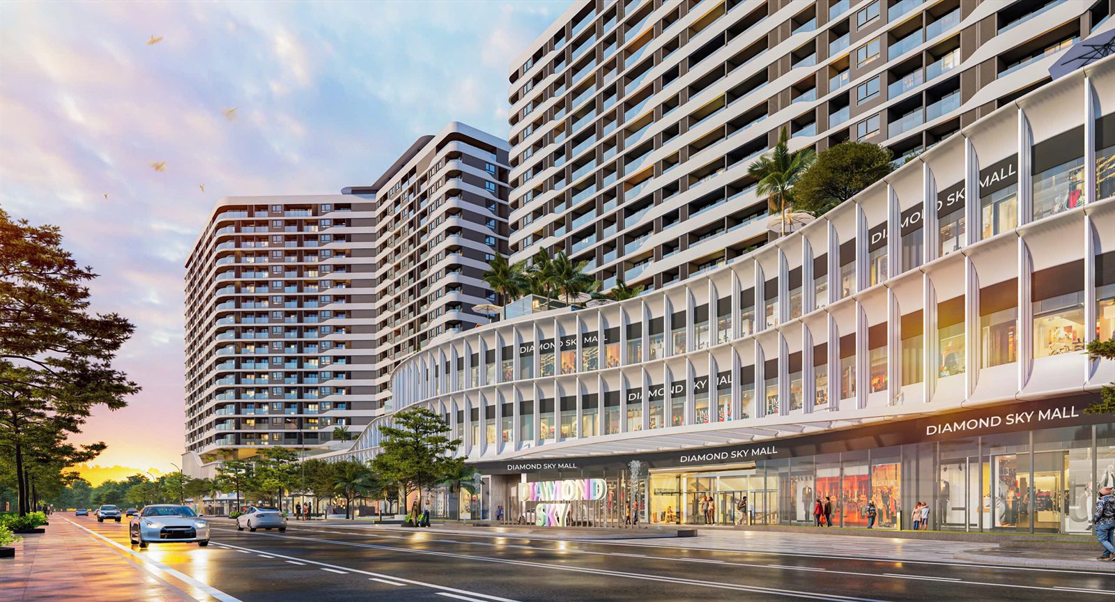 Diamond Sky Mall khối đế thương mại