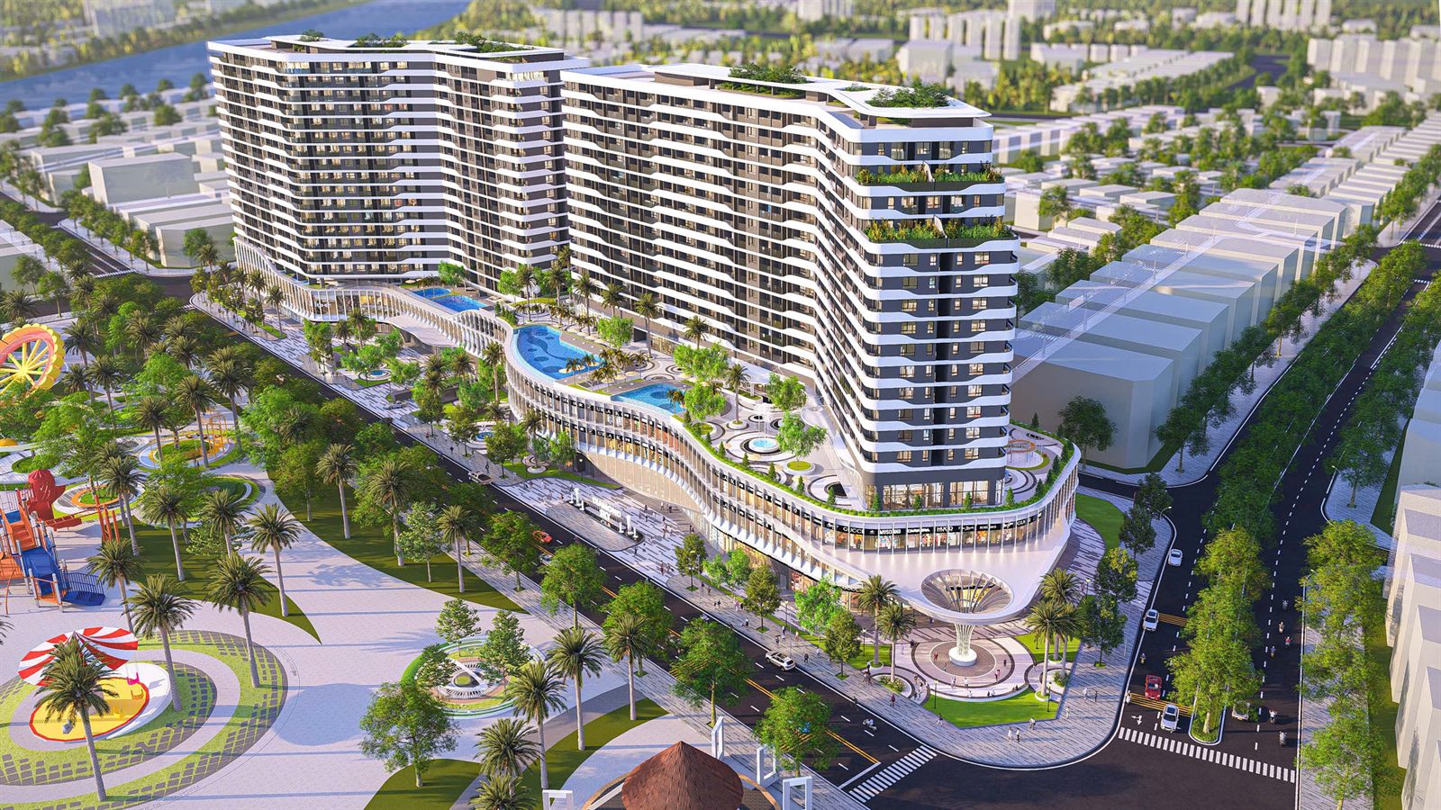 Tổng thể Diamond Sky nhìn từ trên cao