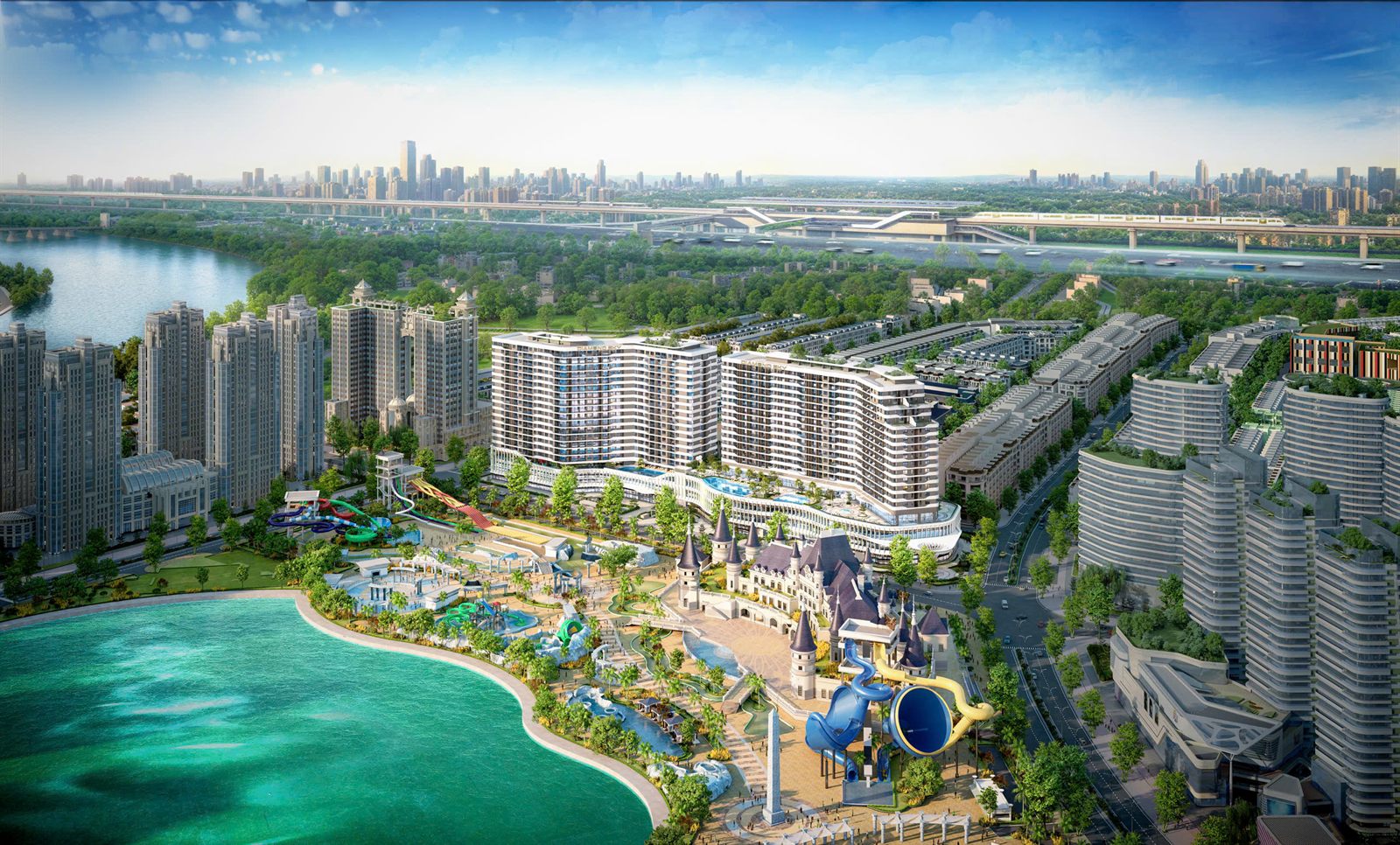 Diamond Sky nhìn từ hồ Đại Nhật
