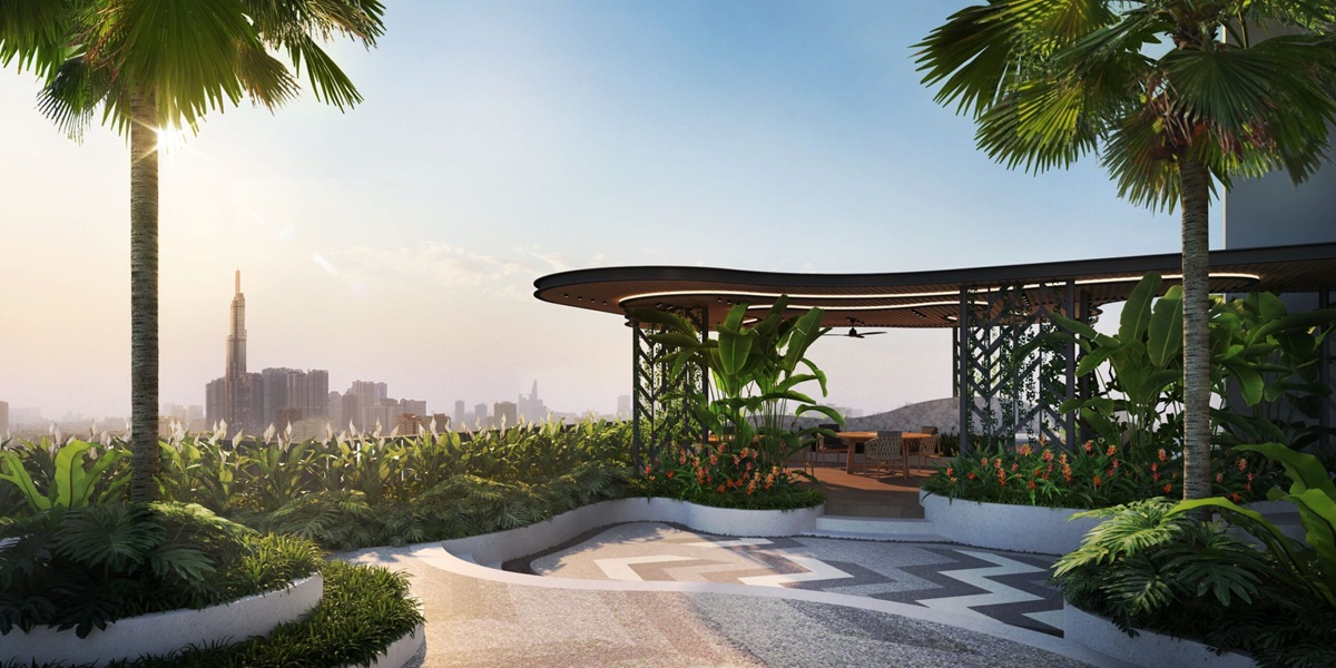 Sky Garden vườn cảnh quan trên cao tại Diamond Sky